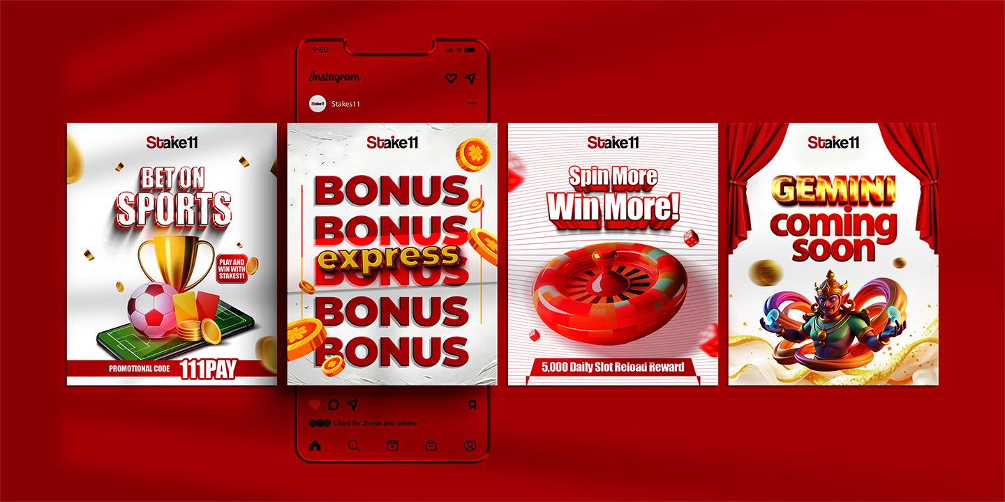 Instagram Post slide from Stakes 11 branding presentation by 4K Media Marketing – Digital Marketing Company in Indore