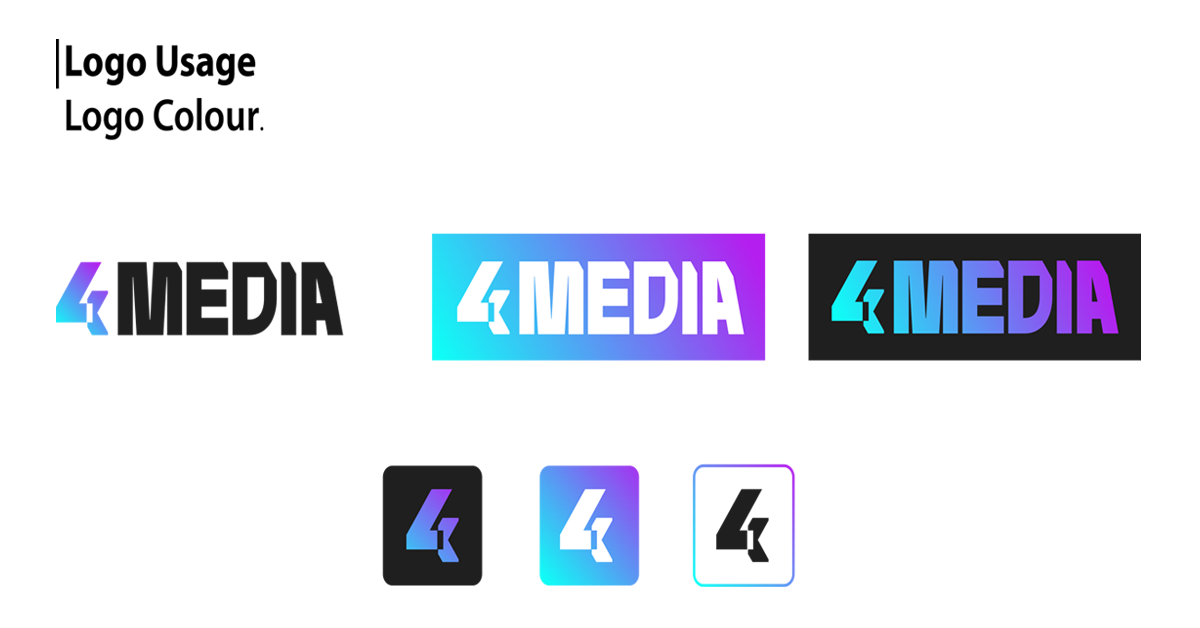 4k media marketing logo usage logo colour | Digital Marketing Company in Indore