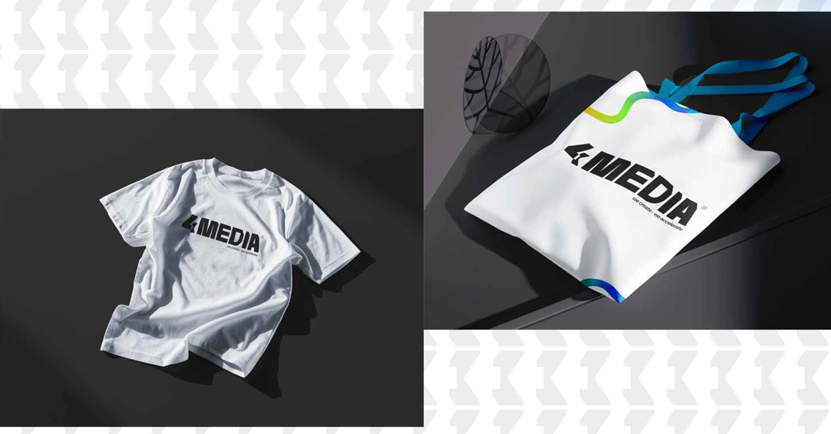 4k media marketing logo T-shirt mockup created by 4k media marketing | Digital Marketing Company in Indore